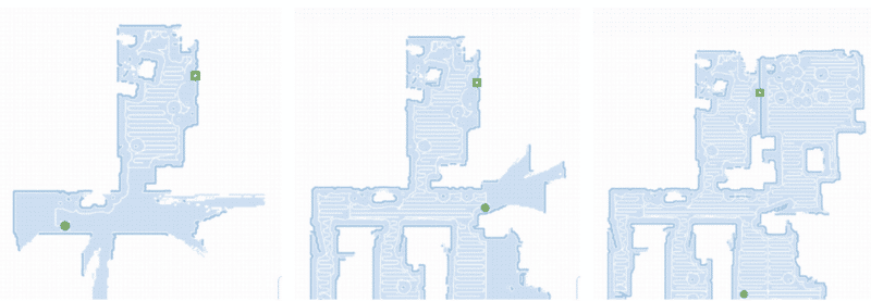 The map of the flat is created during the first cleaning